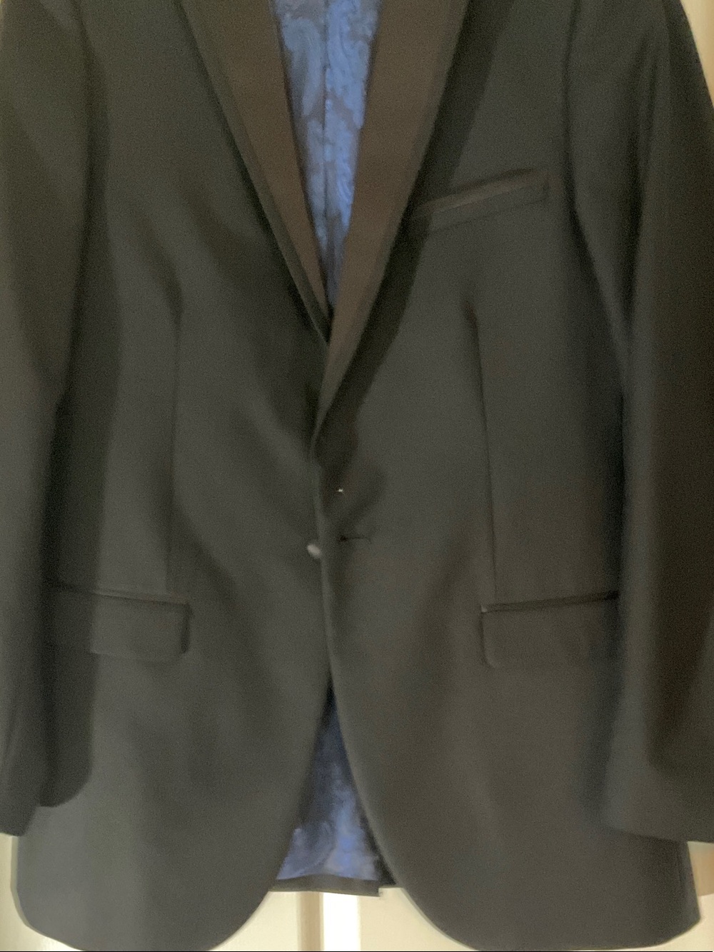 Men's Black Notch Lapel Blazer